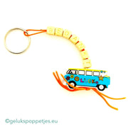 FSC letter keychain thank you with lucky charm bus