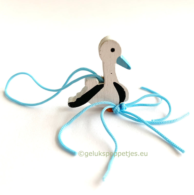 Blue stork lucky doll