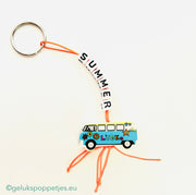 summer keychain with lucky charm bus