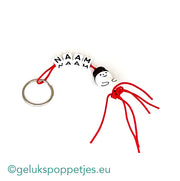 Name keychain with lucky snowman